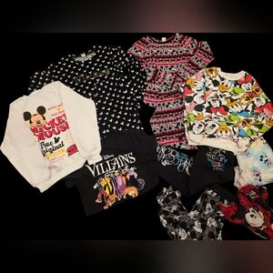 Disney Bundle Set Sweatshirts & PJ set - Mickey Mouse and Friend 11 Pcs